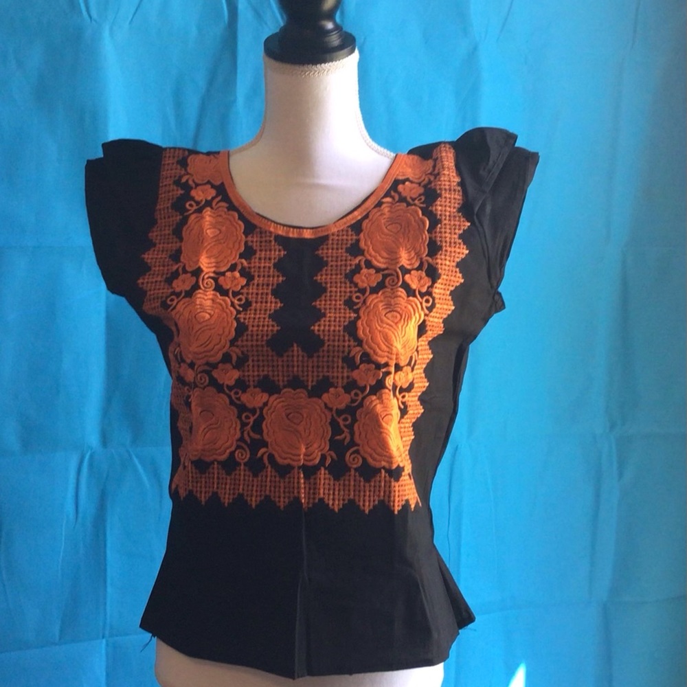 Mexican Style embroidered Blouse